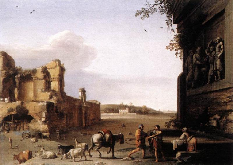 POELENBURGH, Cornelis van Ruins of Ancient Rome af Spain oil painting art